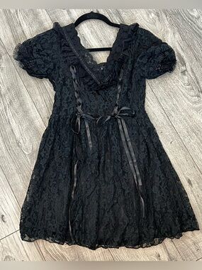 Dolls Kill | Dresses | Faithfully Doomed Lace Dress Widow | Poshmark